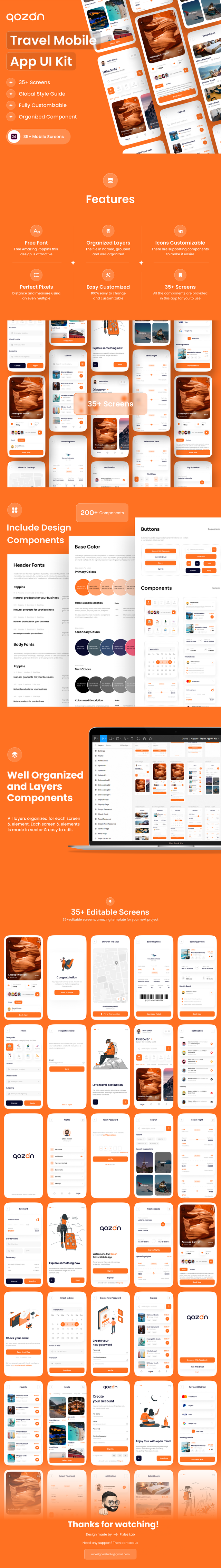 Gozan - Travel Mobile App UI Kit