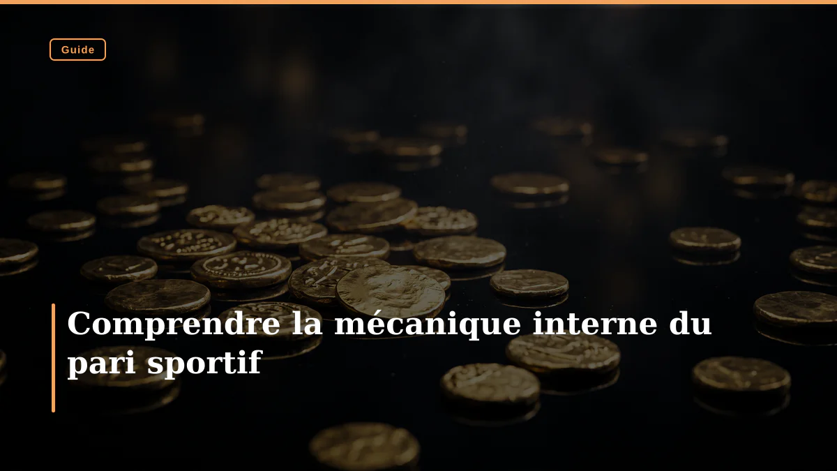 Comprendre la mécanique interne du pari sportif