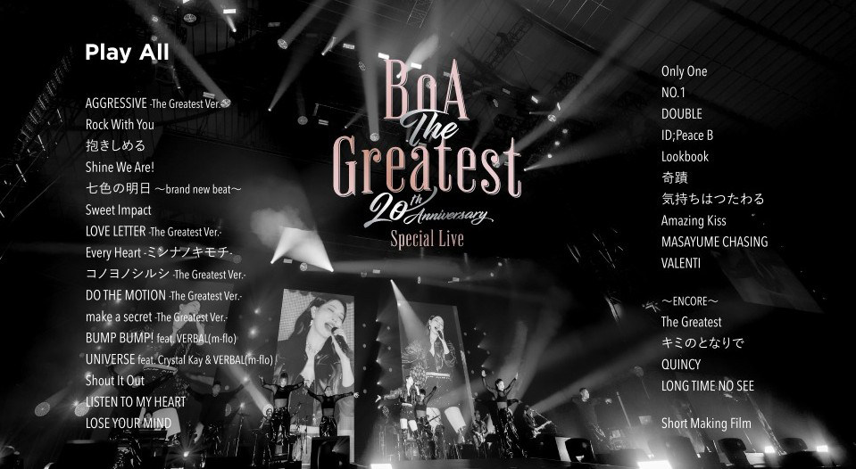 BoA 20周年記念公演 2022コンサート ライブ 輸入盤 K-POPミュージックBD Blu-ray