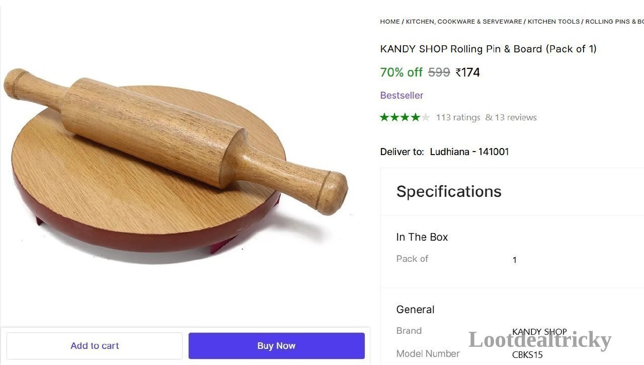 rolling Pin Board – Just ₹174 | Huge Savings Offer rolling Pin Board – Just ₹174 | Huge Savings Offer
