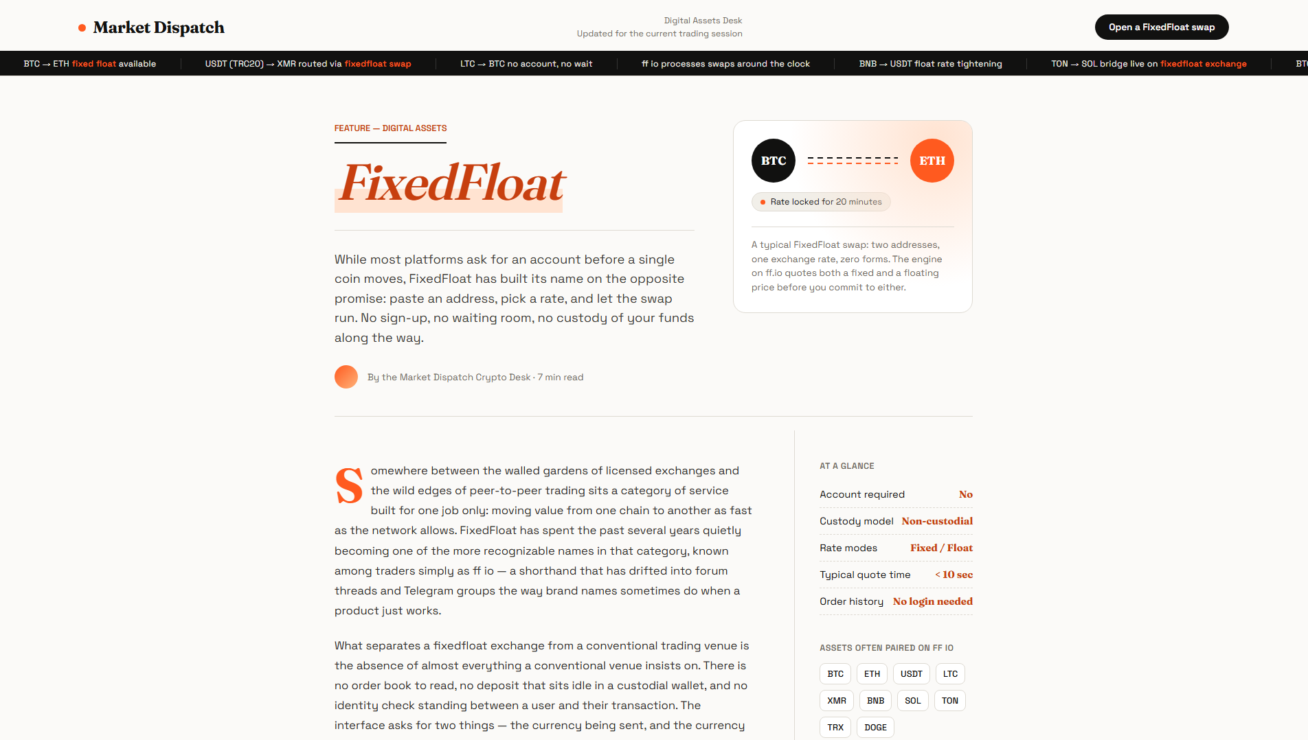 Stored capture of us-fixedfloat.com
