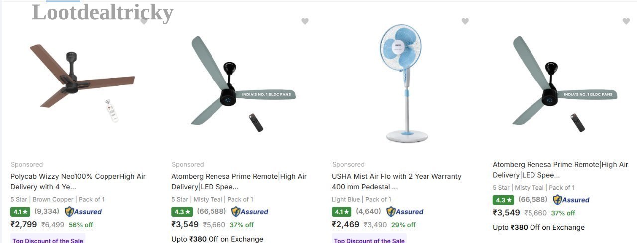 Branded Fans Starts | Best Deal