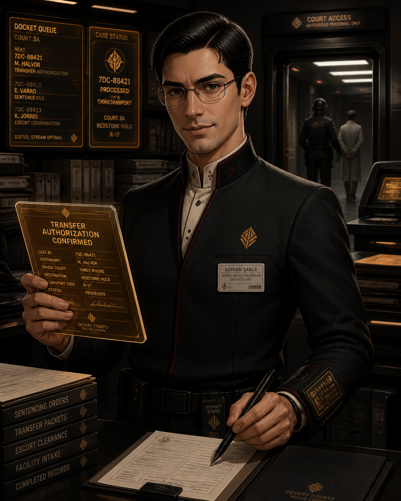 Senior Docket Registrar Adrian Sable