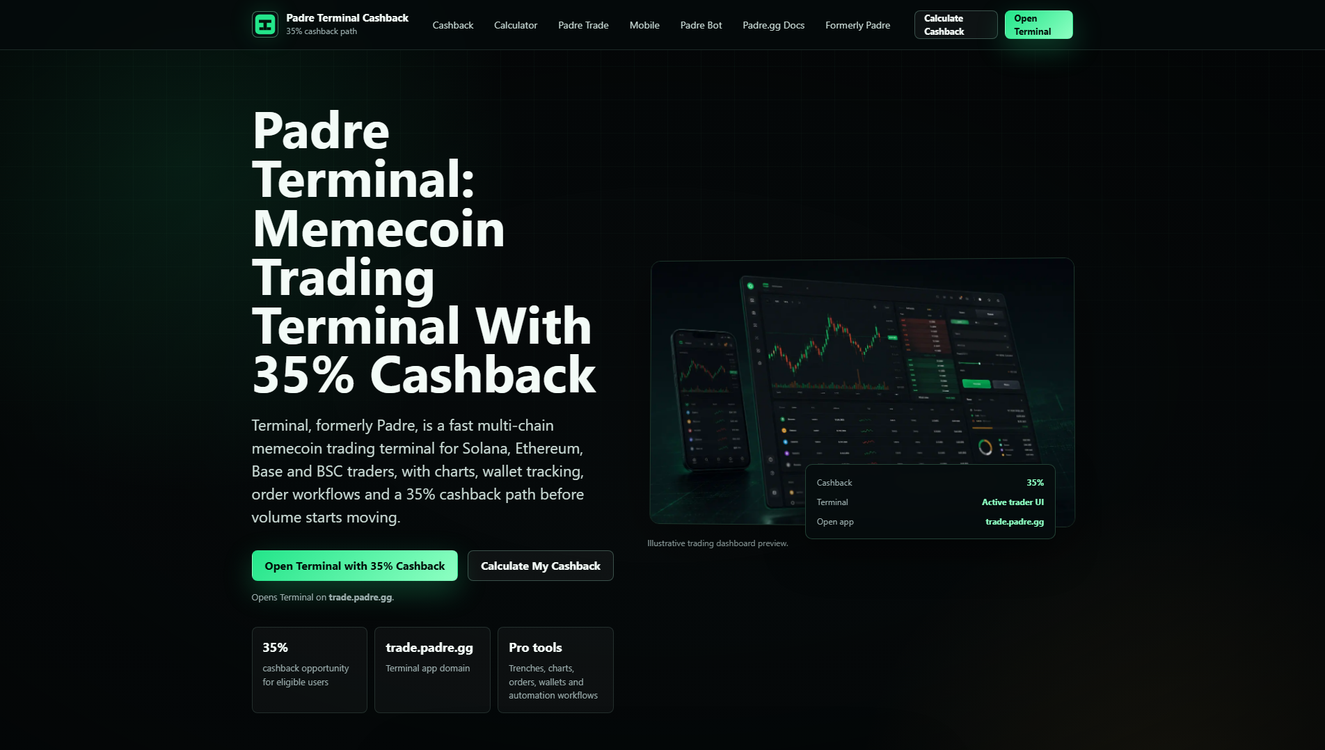 Stored capture of padre-terminal.xyz