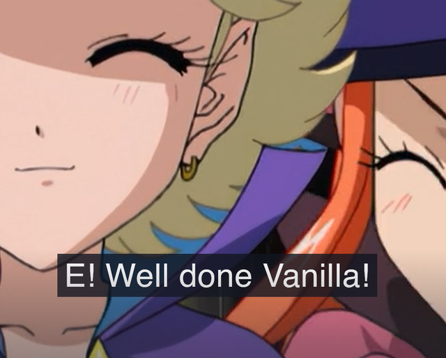 E! Well done, Vanilla!