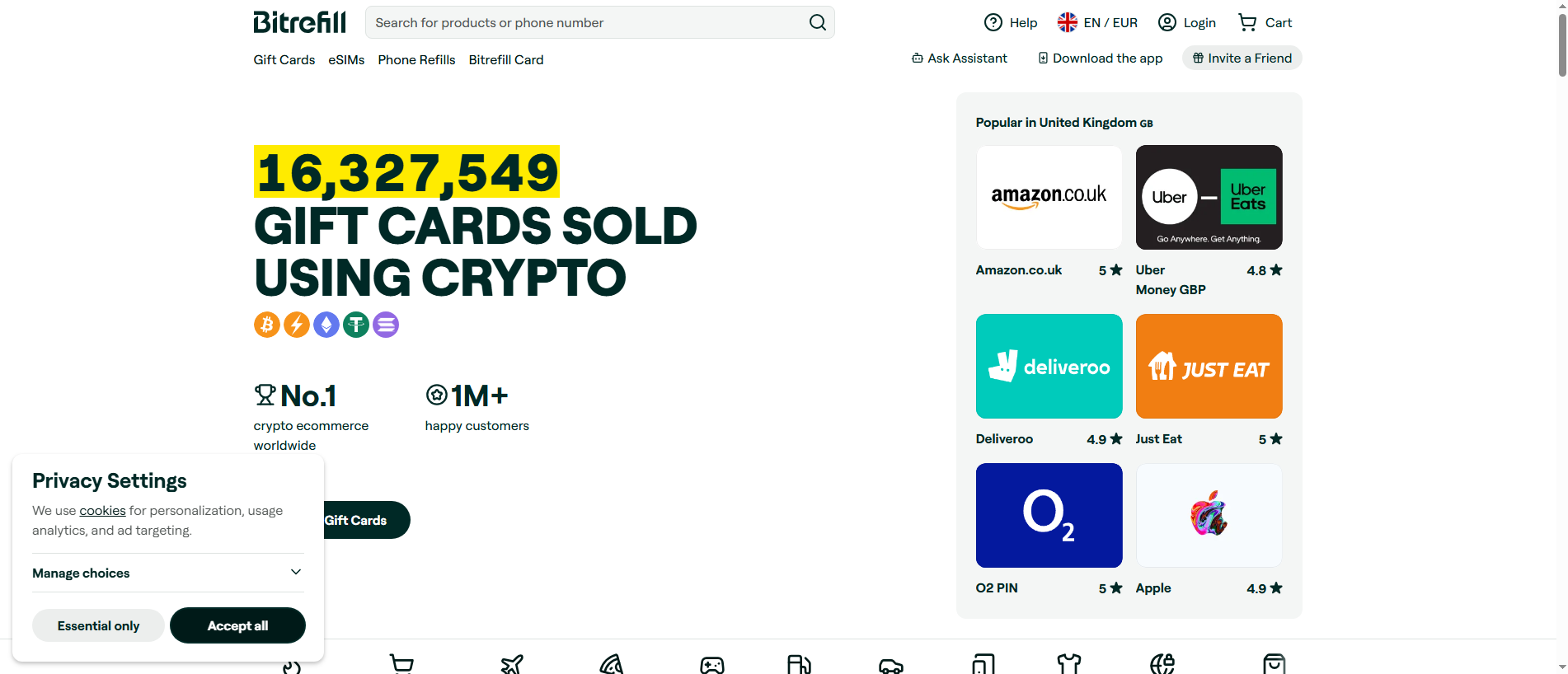 Stored capture of bitrefill.com-gift-esim-ad04.com