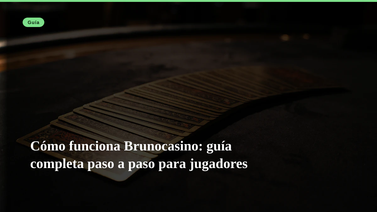 Cómo funciona Brunocasino: guía completa paso a paso para jugadores
