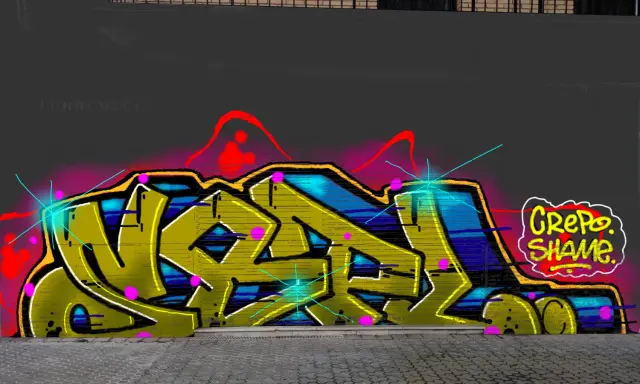 Graffiti artwork by LPBER