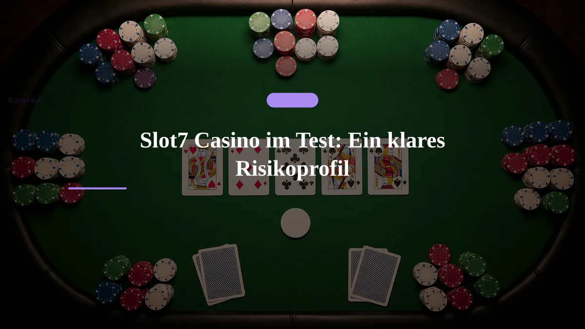 Slot7 Casino im Test: Ein klares Risikoprofil