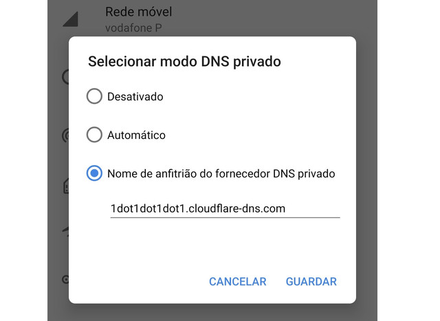 Android DNSprivado