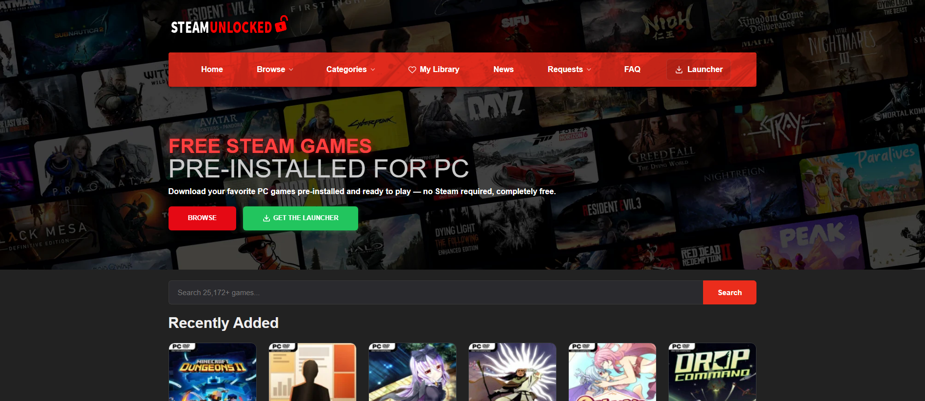 Stored capture of steamuunlocked.net