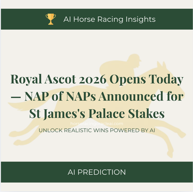 Royal Ascot 2026 Opens Today — NAP of NAPs Announced for St James's Palace Stakes