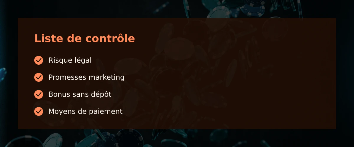 Nouveau casino en ligne bonus sans dépôt : que dit la réalité — Liste de contrôle