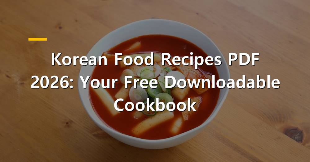 Assortment of vibrant Korean dishes ready for cooking from a PDF cookbook