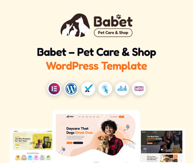 Babet - Pet Care & Shop WordPress Theme