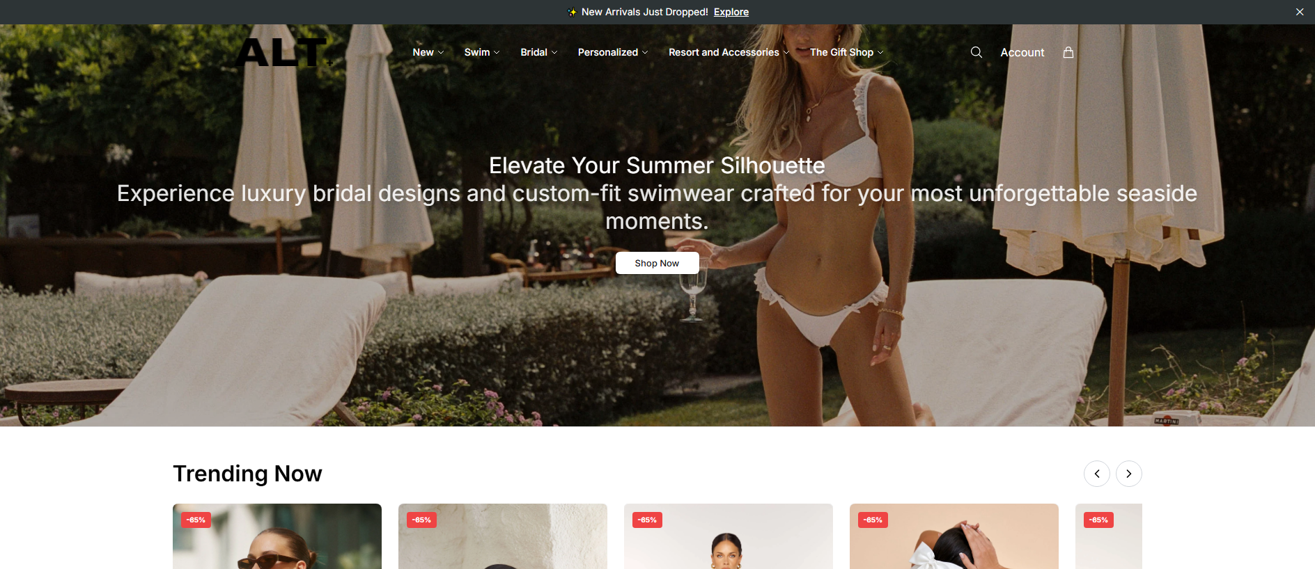 Stored capture of altswimstudio.shop