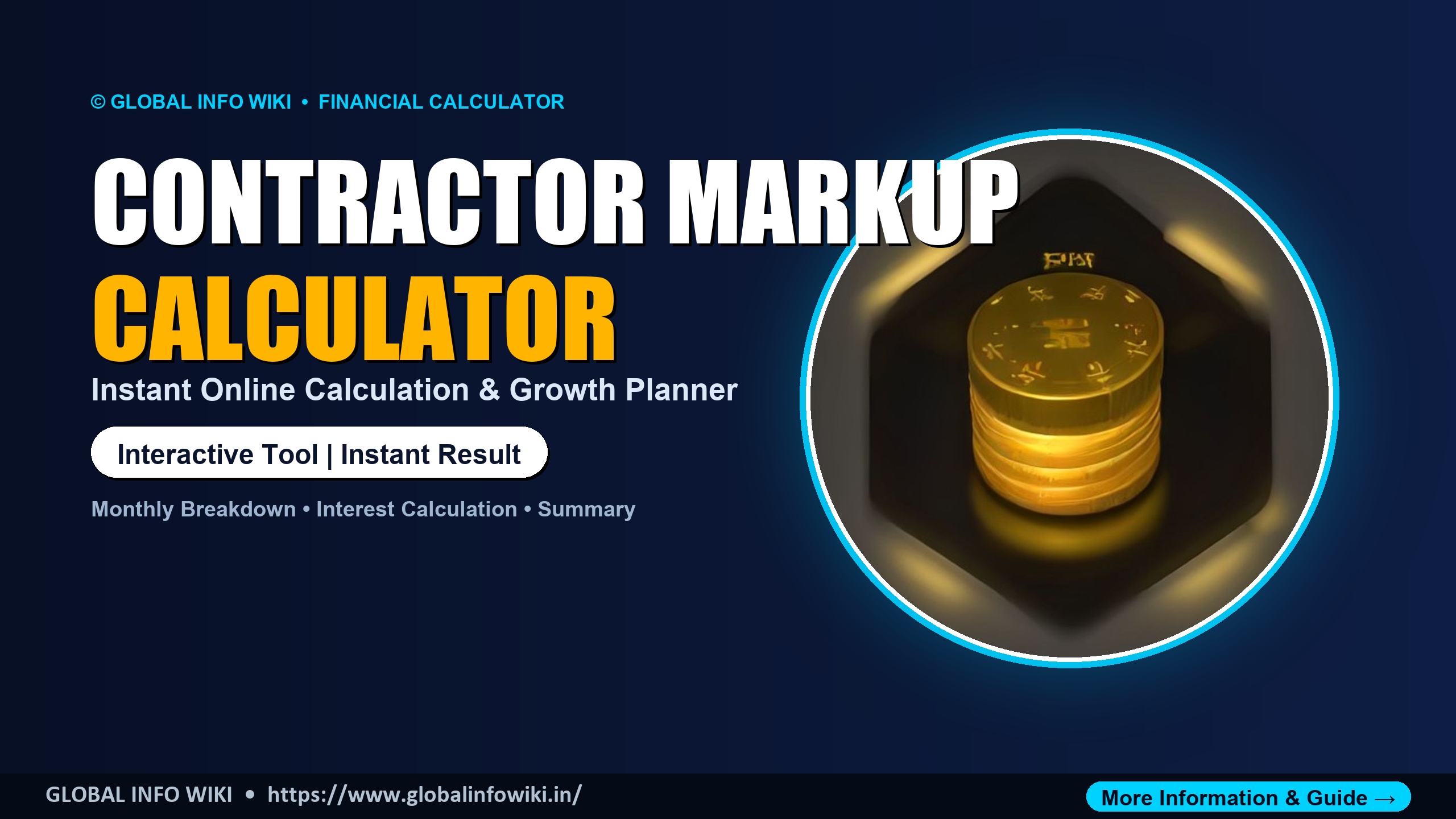 Contractor Markup Calculator — Calculate Pricing for Construction Work Contractor Markup Calculator — Calculate Pricing for Construction Work