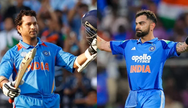 Virat Kohli vs Sachin Tendulkar Picture