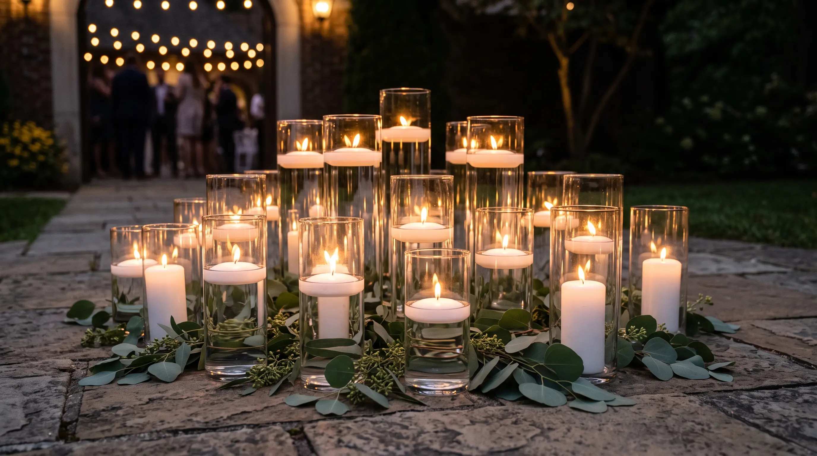 Multi-Level Cylinder Candlelight