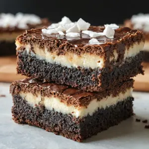 Köstliche vegane Kokosbrownies