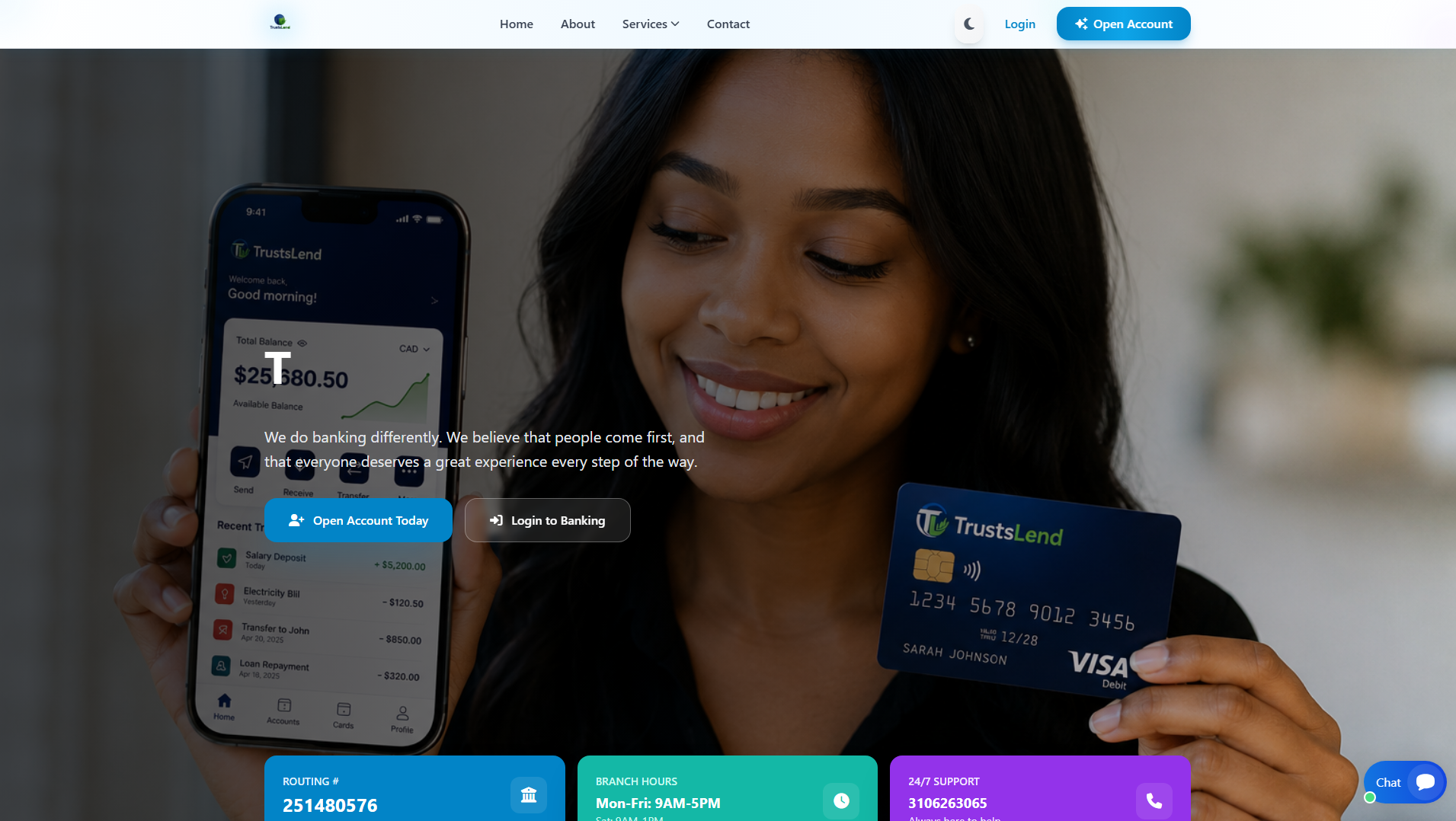 Screenshot of trustslend.com