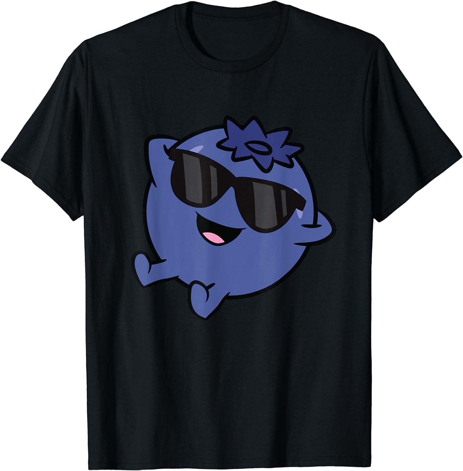 Cute Blueberry Fruit Relaxing Lazy Blueberry Funny Unisex T-Shirt