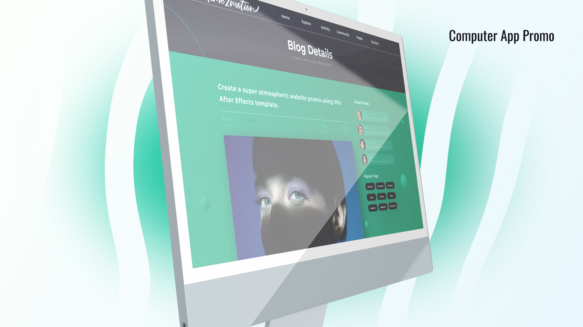 Web Desktop Promo Mockup Web Desktop Promo Mockup