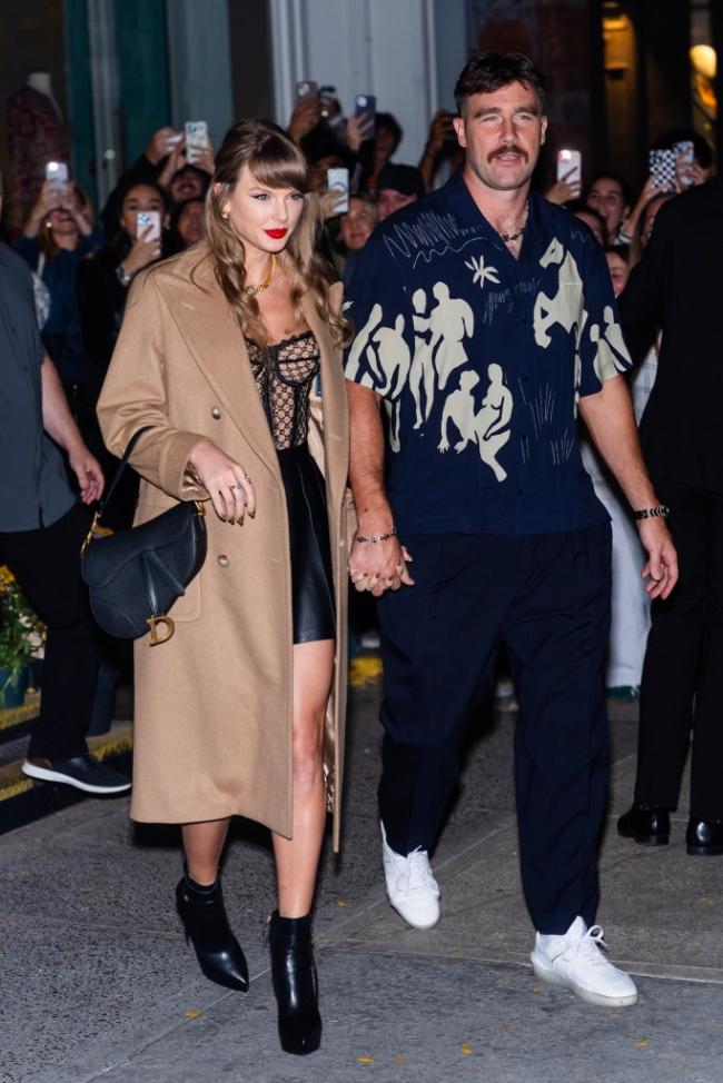 La poderosa pareja voló a Nueva York el 8 de octubre después de su partido contra los New Orleans Saints.Imágenes GC