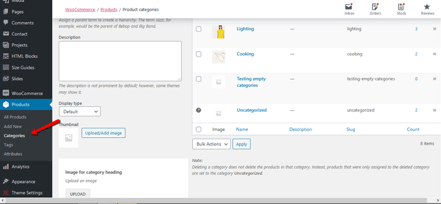 categories