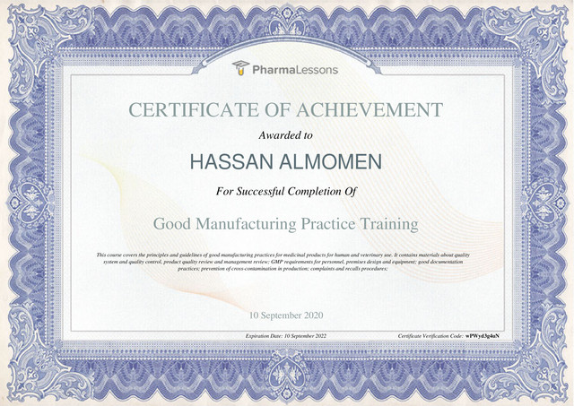 GMP-Certificate