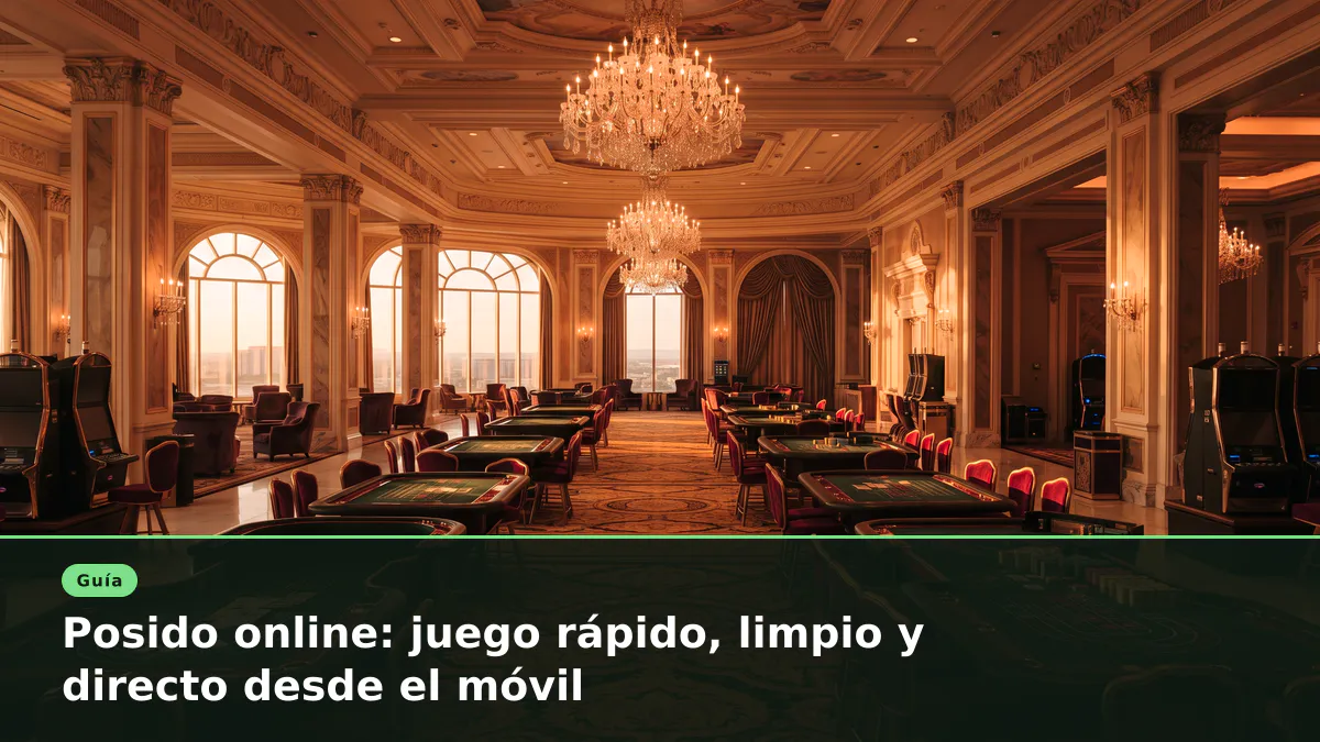 Posido online: juego rápido, limpio y directo desde el móvil