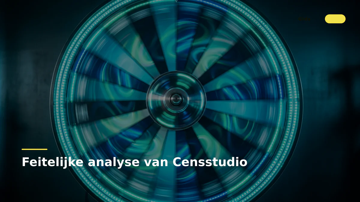 Feitelijke analyse van Censstudio