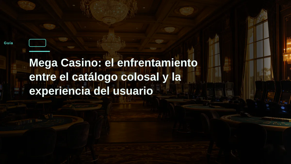 Mega Casino: el enfrentamiento entre el catálogo colosal y la experiencia del usuario
