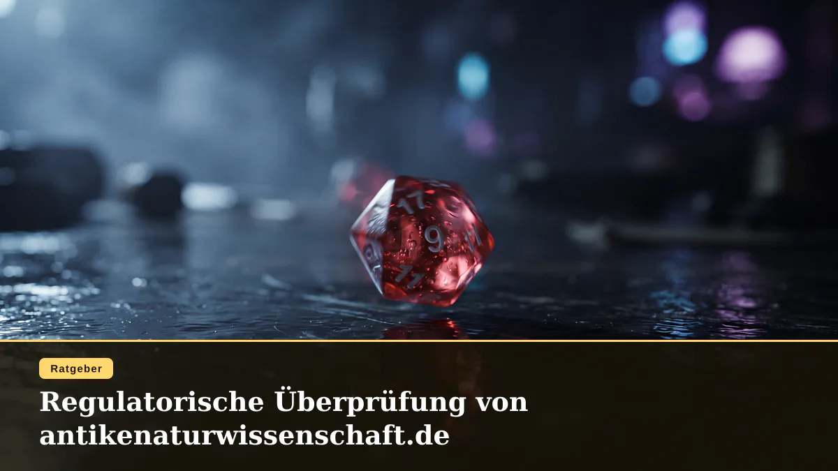 Regulatorische Überprüfung von antikenaturwissenschaft.de