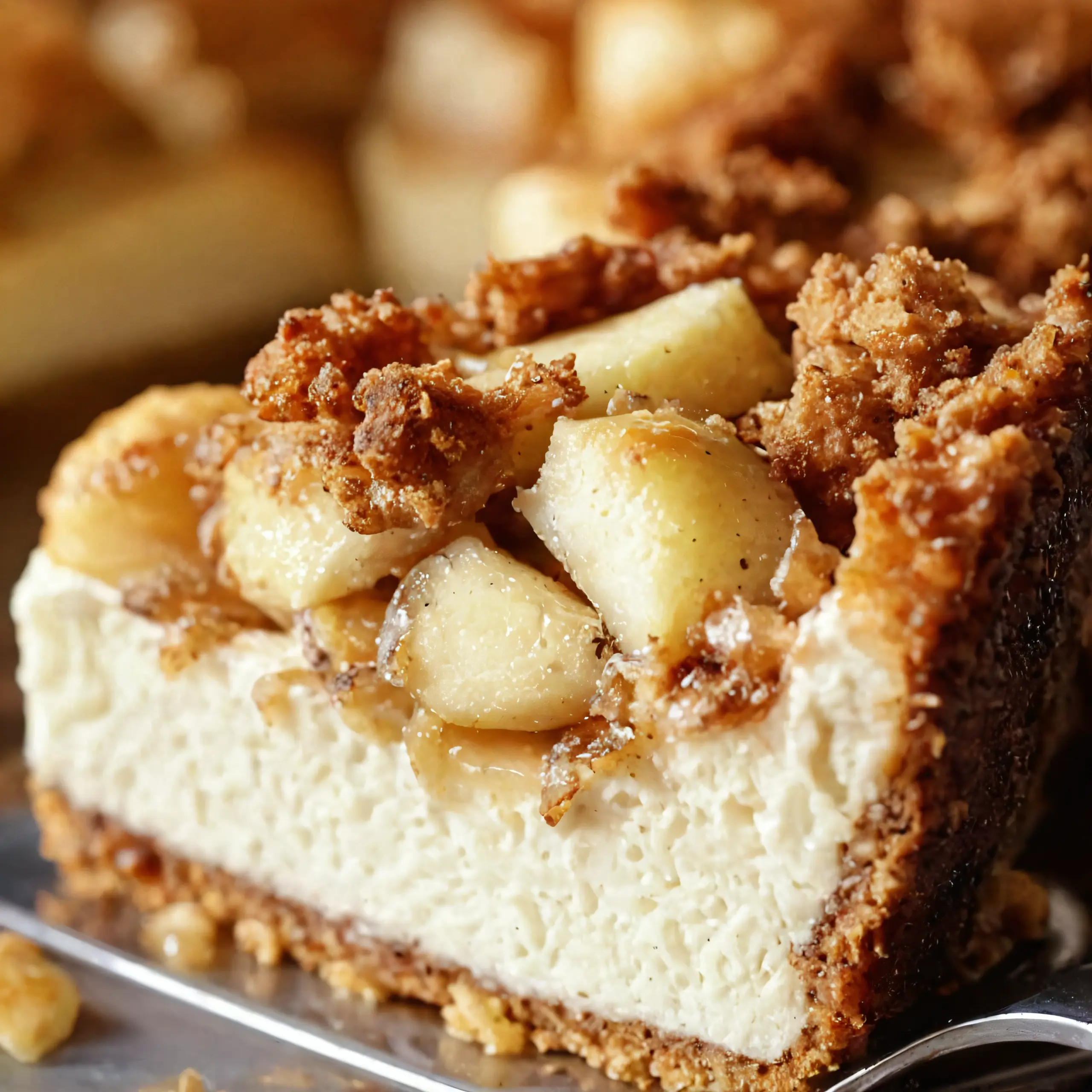 Crumble Cheesecake with Rich and Creamy Texture