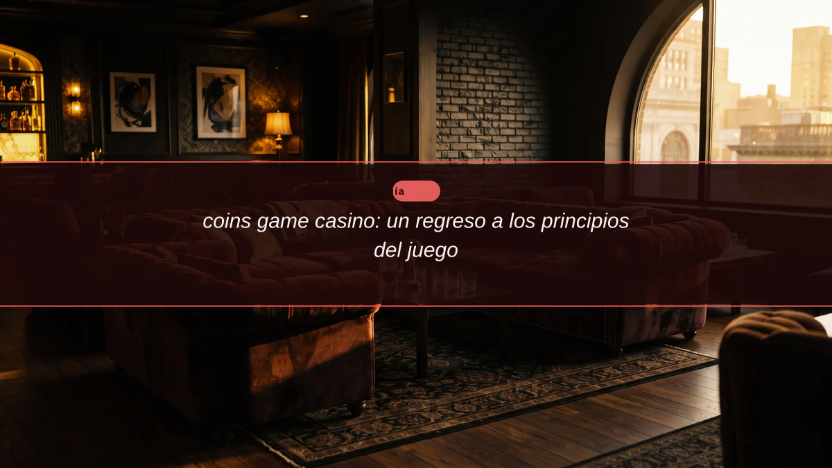 coins game casino: un regreso a los principios del juego