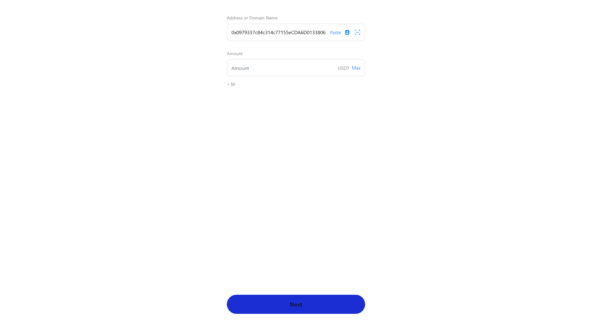 Forensic screenshot of usdttransferswallet.online showing the phishing page layout