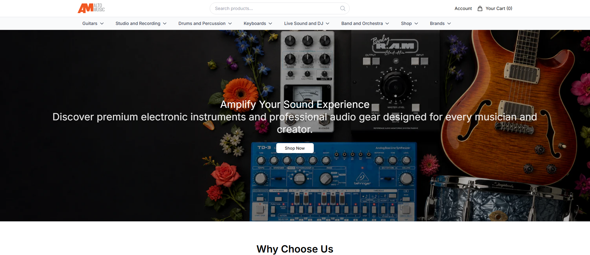 Stored capture of altomusicoutlet.shop