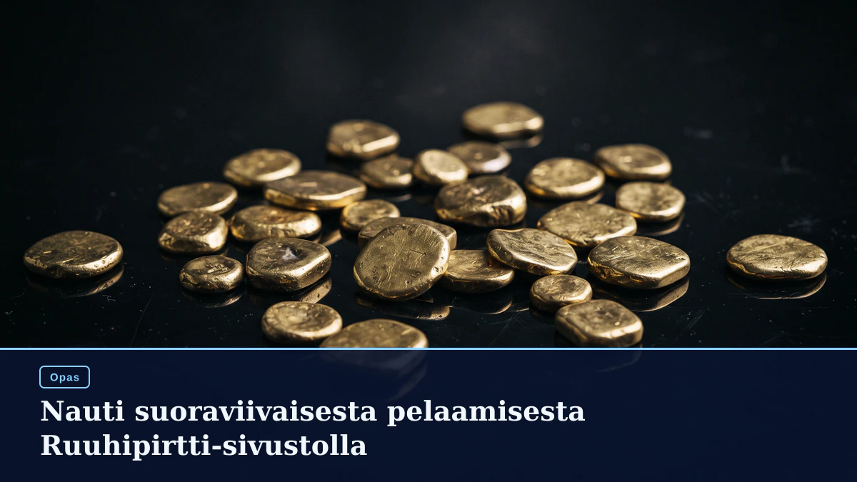 Nauti suoraviivaisesta pelaamisesta Ruuhipirtti-sivustolla