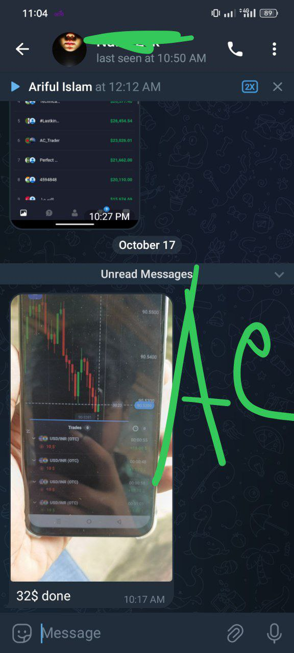 Trading chart