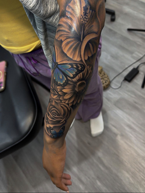 Tattoo artwork by Rebecca and Sheena