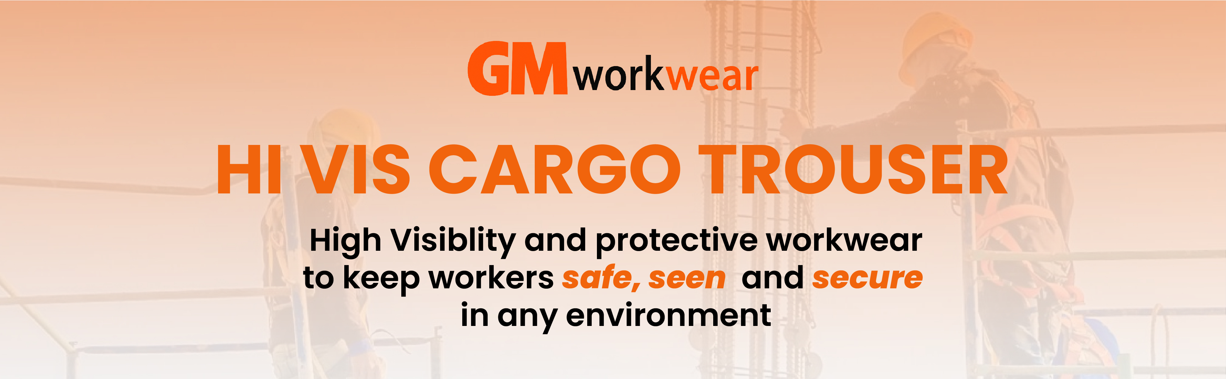 GM Workwear cargo combat trousers main presentation