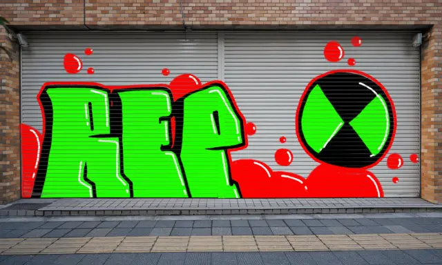 Graffiti artwork by BASS