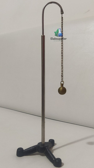 Pendulum apparatus adjustable brass bob cast iron base simple compound school college India