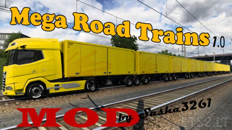 Mega Road Trains 1.0 by Sasha3261 for 1.40 and 1.41 Convoy