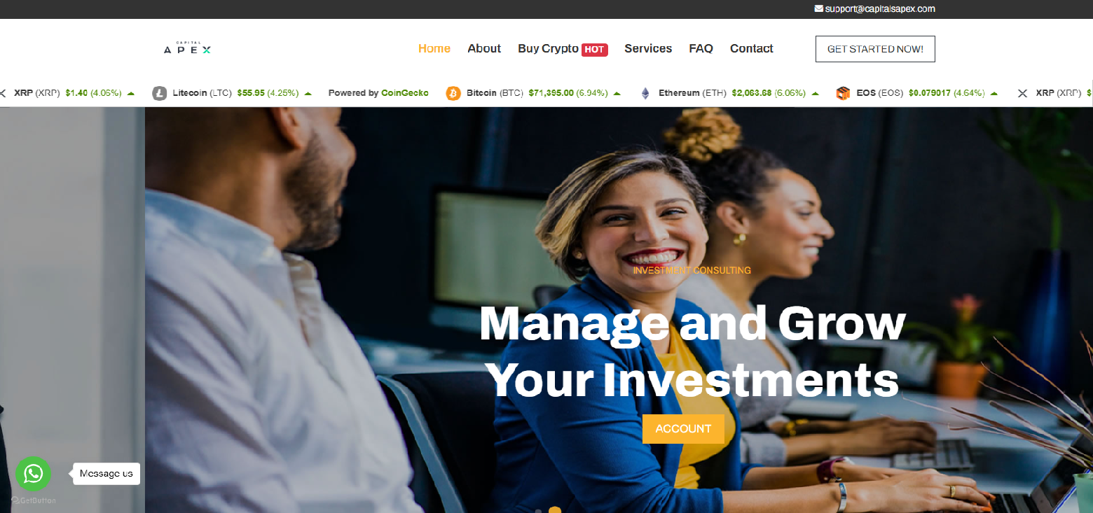 Screenshot of capitalsapex.com