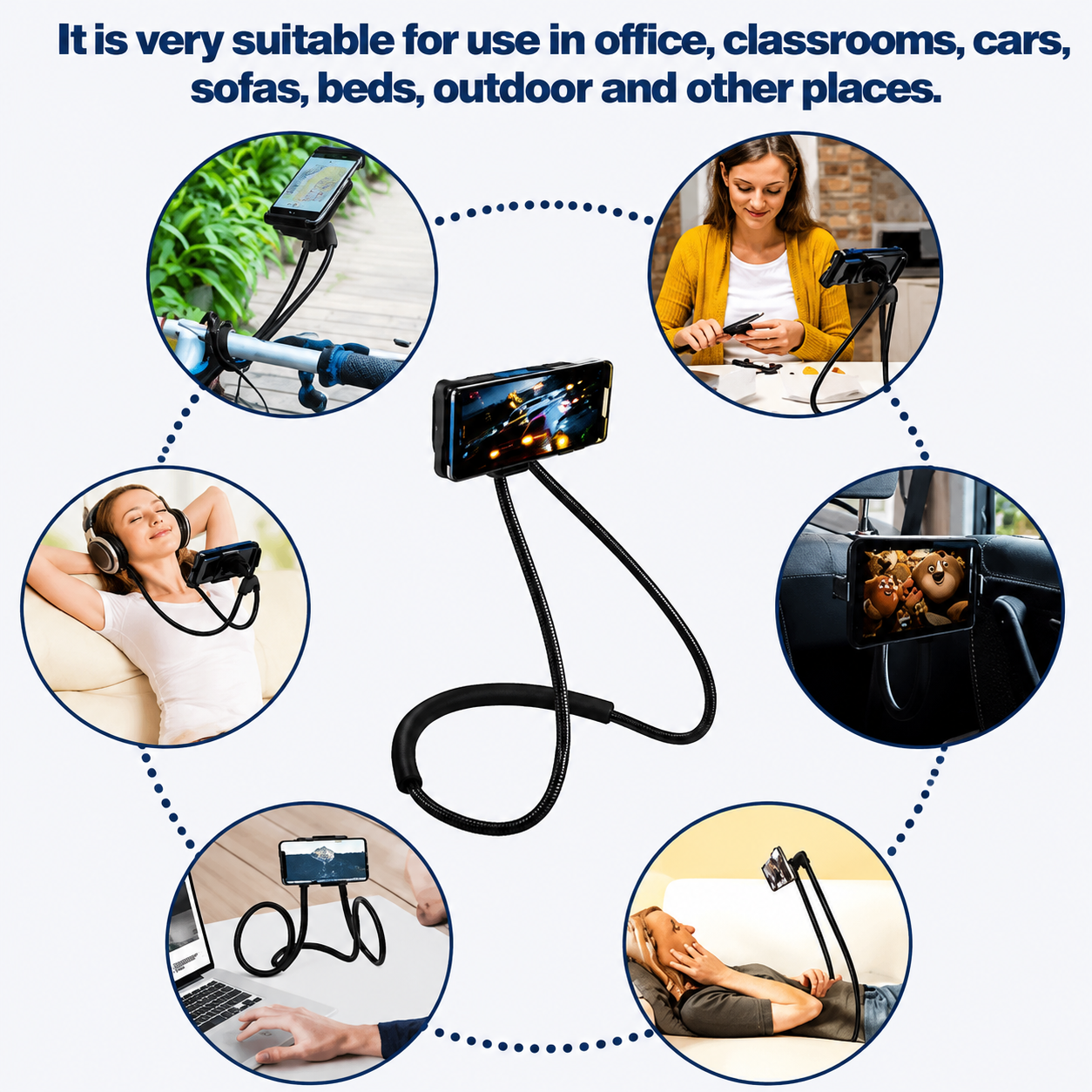 Hanging Neck Smartphone Holder Stand product