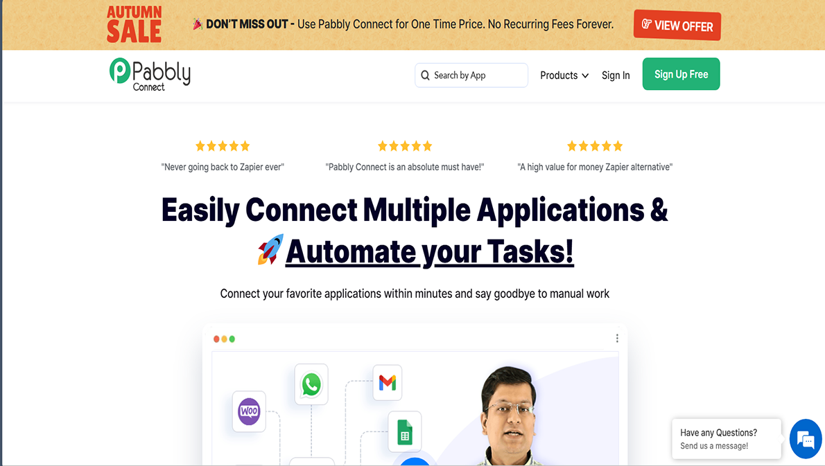 Pabbly Connect Interface Preview