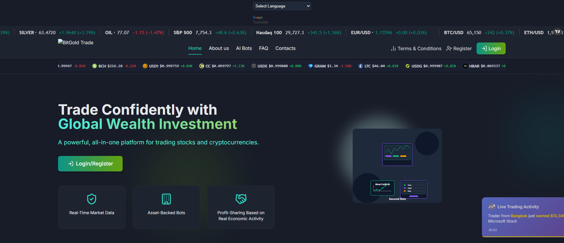 Stored capture of bitgoldtrade.online