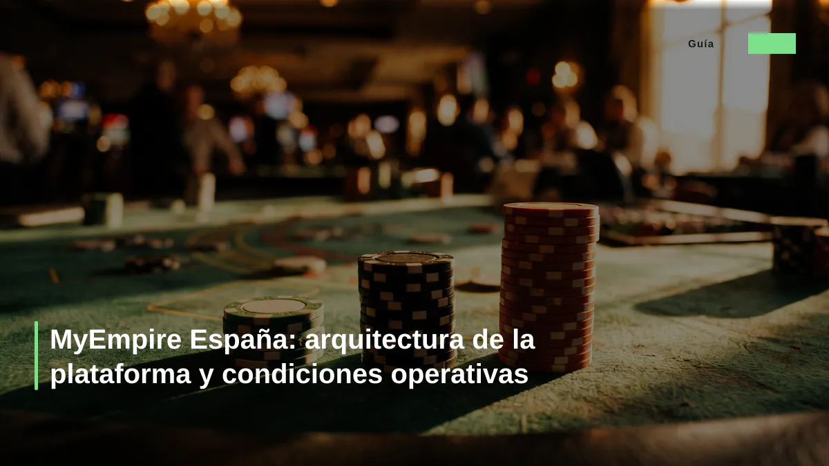 MyEmpire España: arquitectura de la plataforma y condiciones operativas
